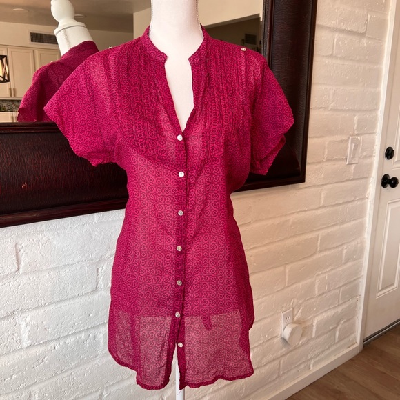 Lara Ethnics Tops - Lara Ethnics 100% cotton blouse with pockets